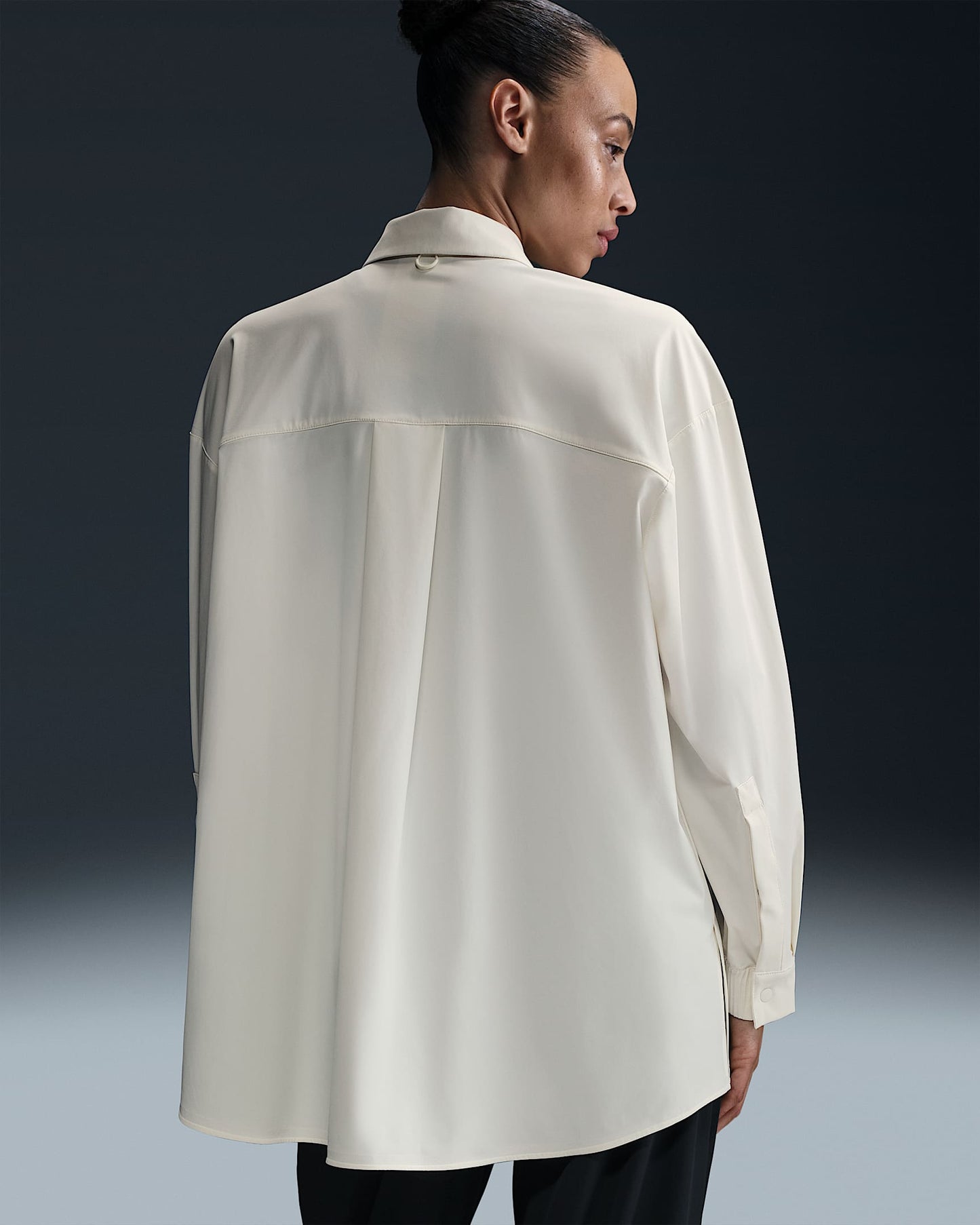 24.7 PerfectStretch Dri-FIT Oversized Long-Sleeve (Off White)