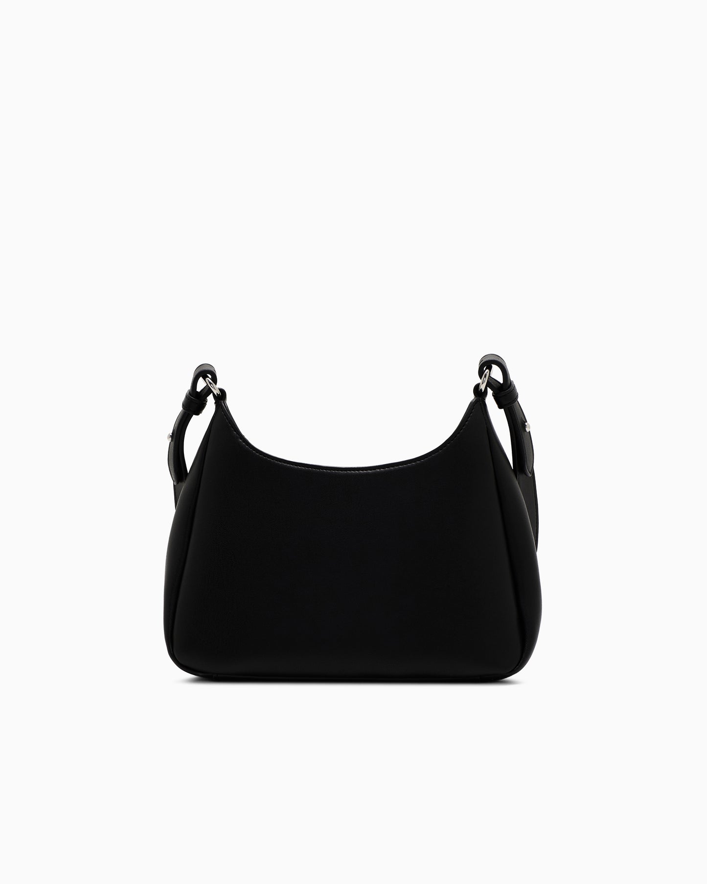Shoulder Bag with External Pocket (Black)