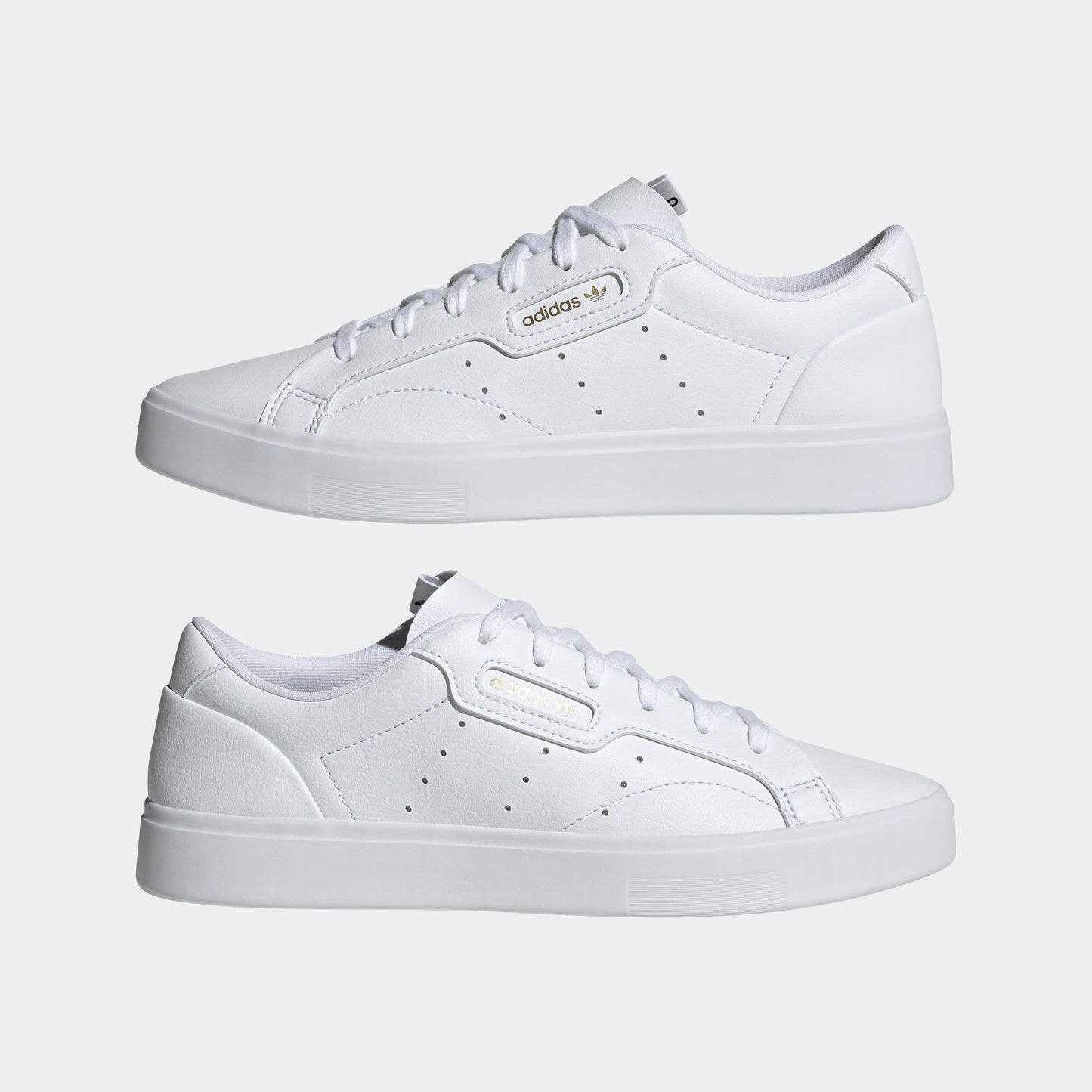 Sleek Shoes (White / Gold)