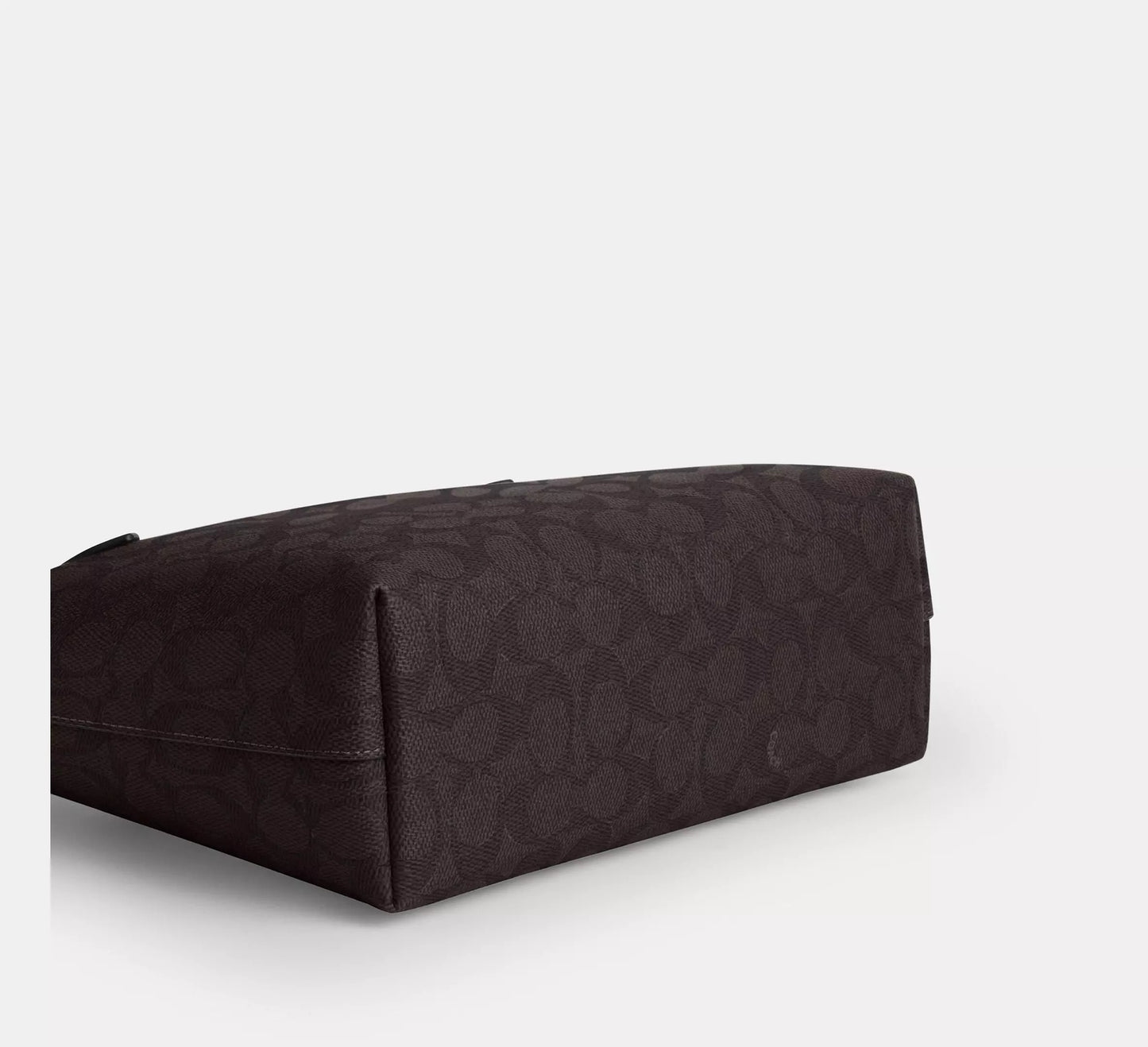 Fiona Zip Tote Bag In Signature Canvas (Gold/Walnut/Black)