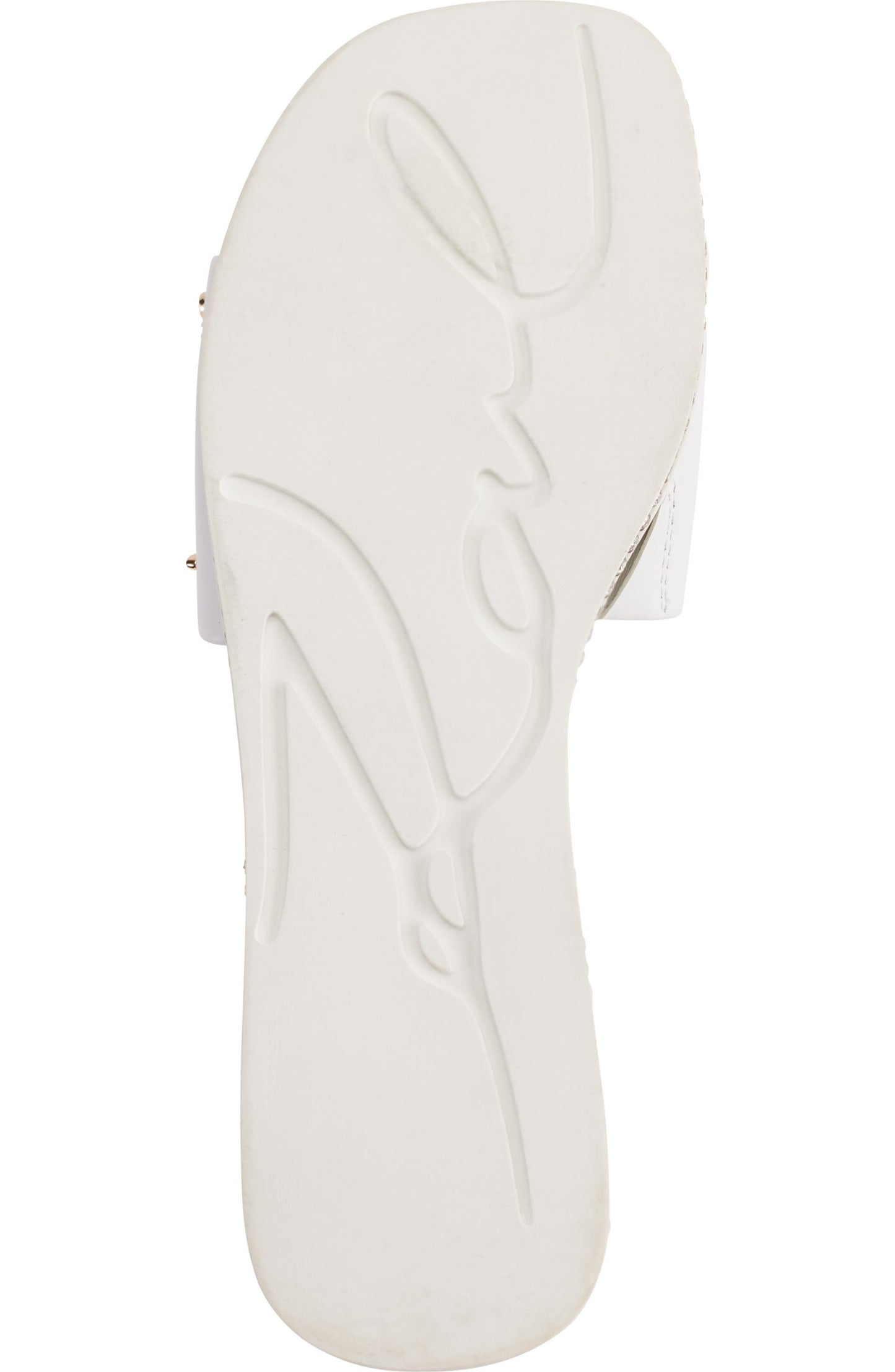 Jeslyn Cate Pins Embellished Slide (Bright White)