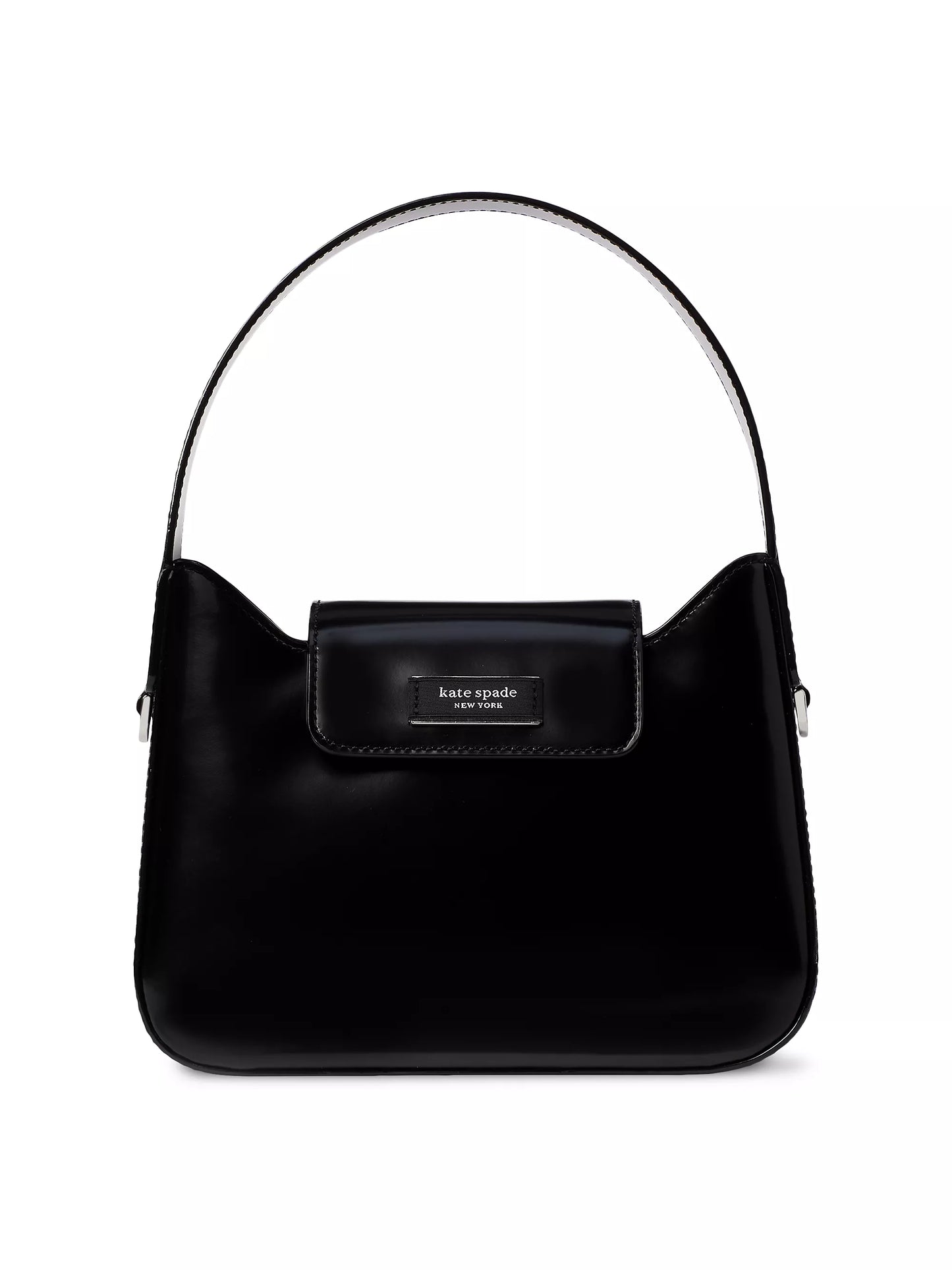 Sam Icon Spazzolatto Leather Mini Hobo Bag (Black)