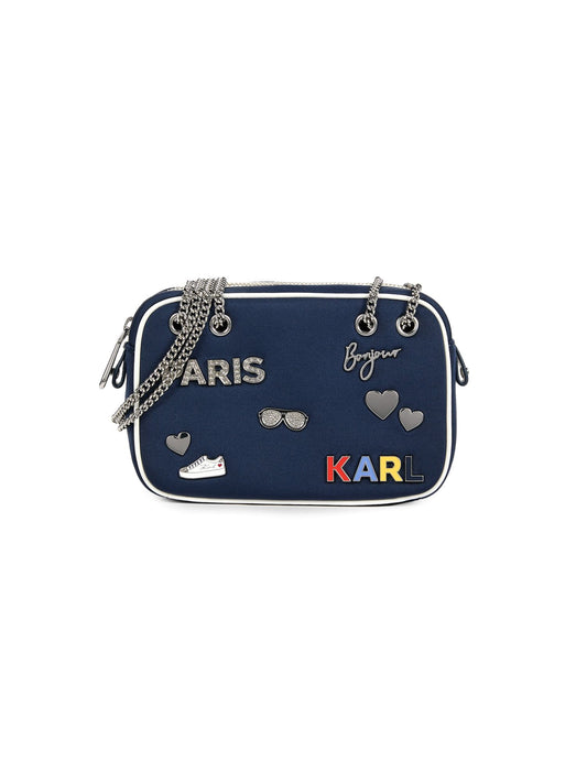 Meurice Graphic Shoulder Bag (Navy)