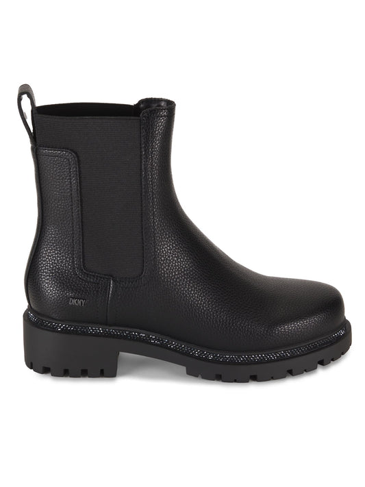 Rick Pebbled Chelsea Boots (Black)