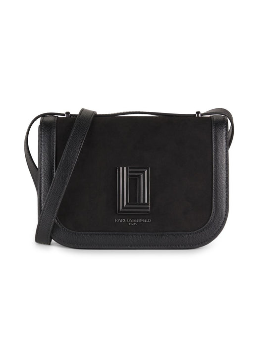 Simone Leather Crossbody (Black)