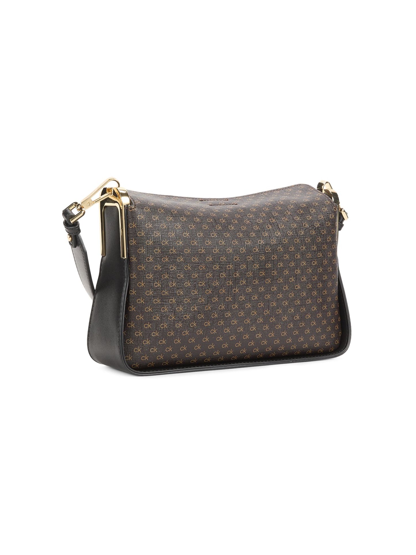 Fay Monogram Shoulder Bag (Brown)