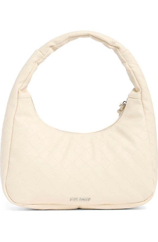 Embossed Shoulder Bag (Cream)