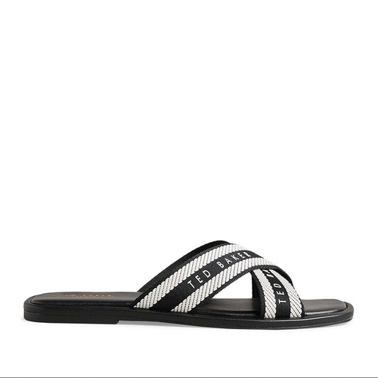 Ashika Crisscross Sandals (Black)