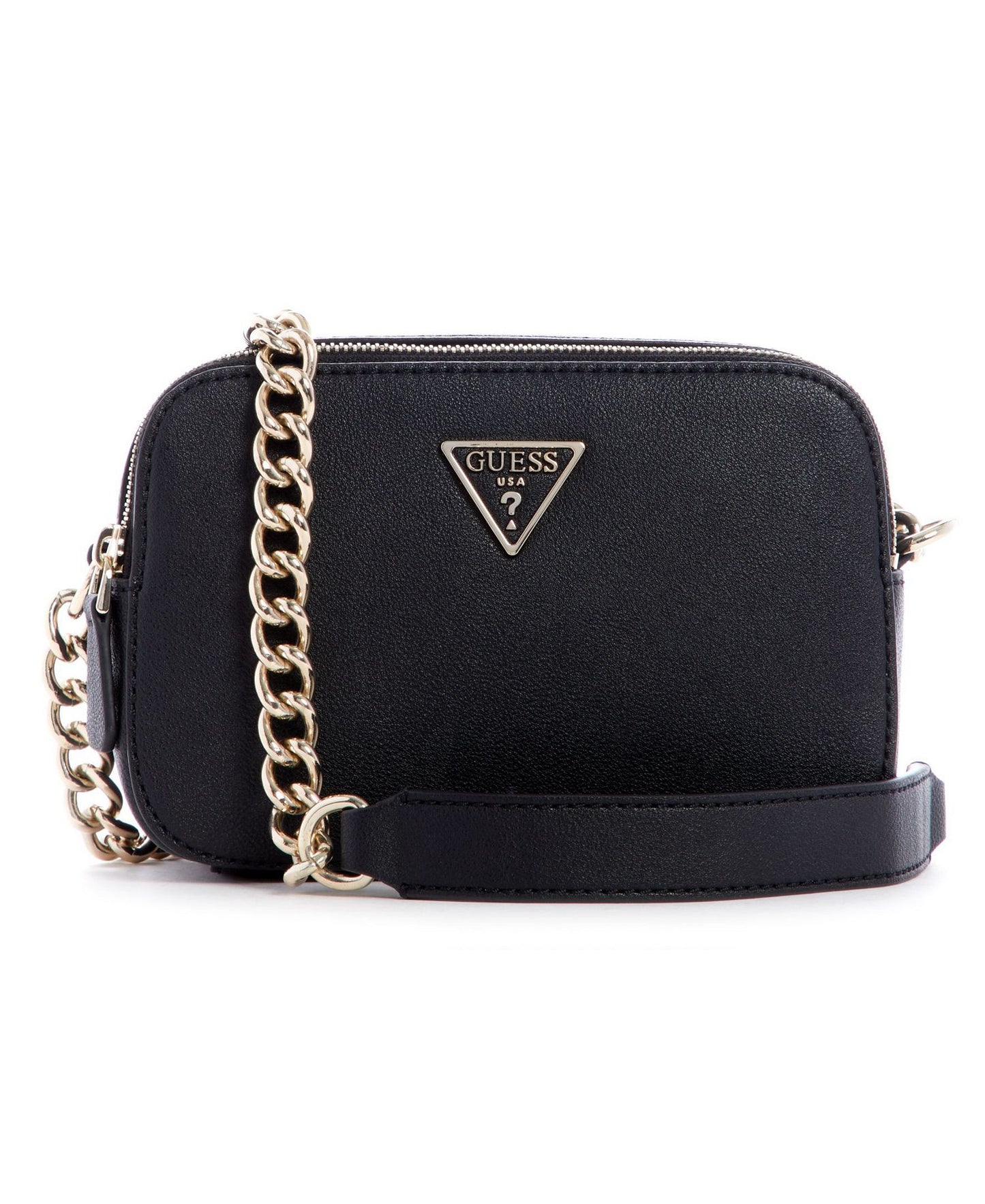 Noelle Double Compartment Crossbody (Black)