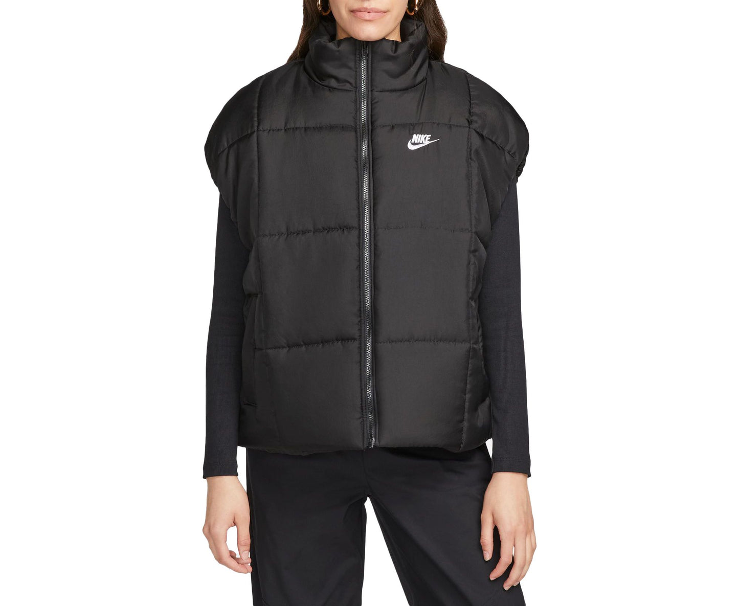 Classic Puffer Therma-FIT Loose Vest (Black)