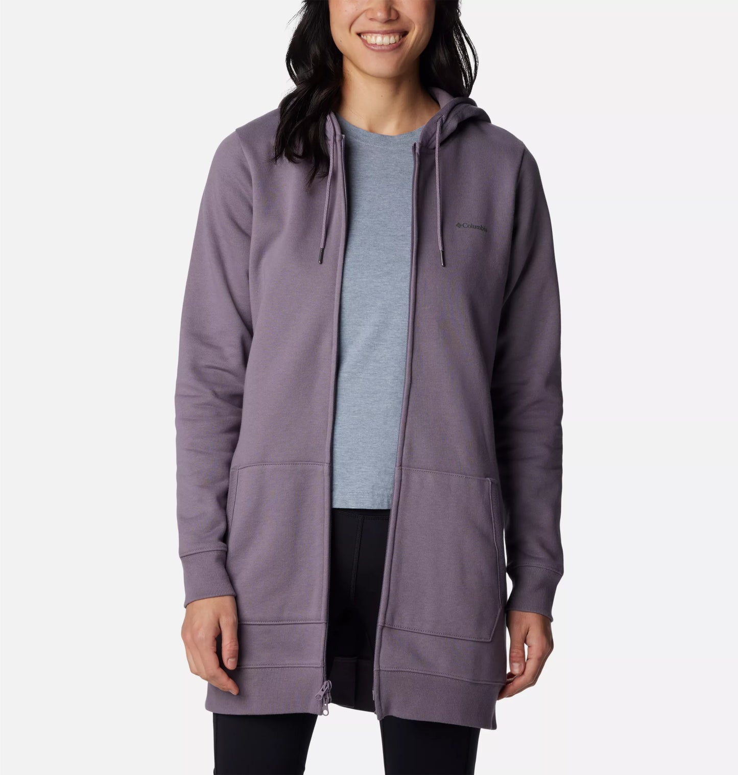 Rush Valley™ Long Full Zip Hoodie (Granite Purple)