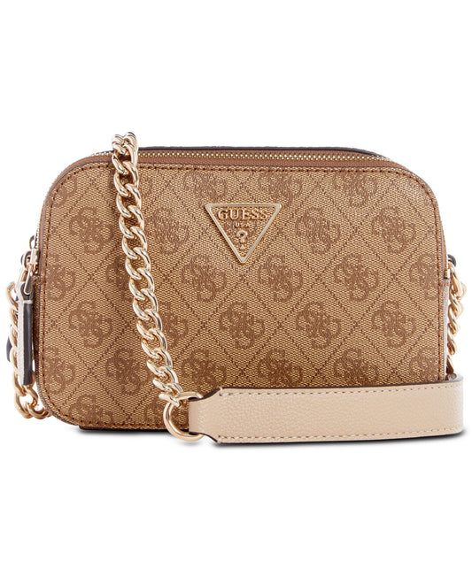 Noelle 4G Basique Monogram Crossbody (Latte)