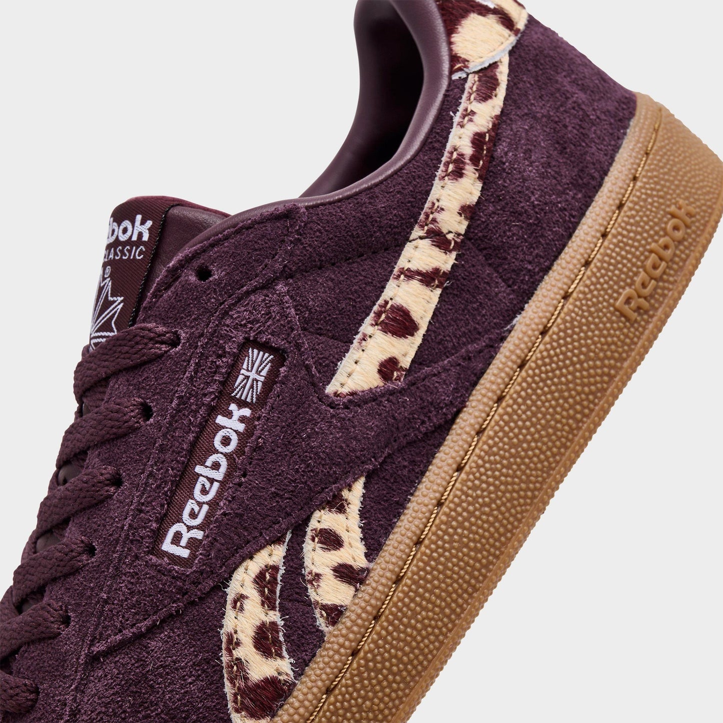 Club C Grounds UK Casual Shoes (Black Cherry / Cheetah)