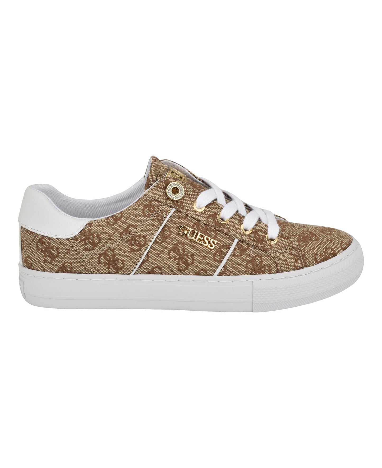Loven Lace-Up Sneakers (Medium Brown Logo)