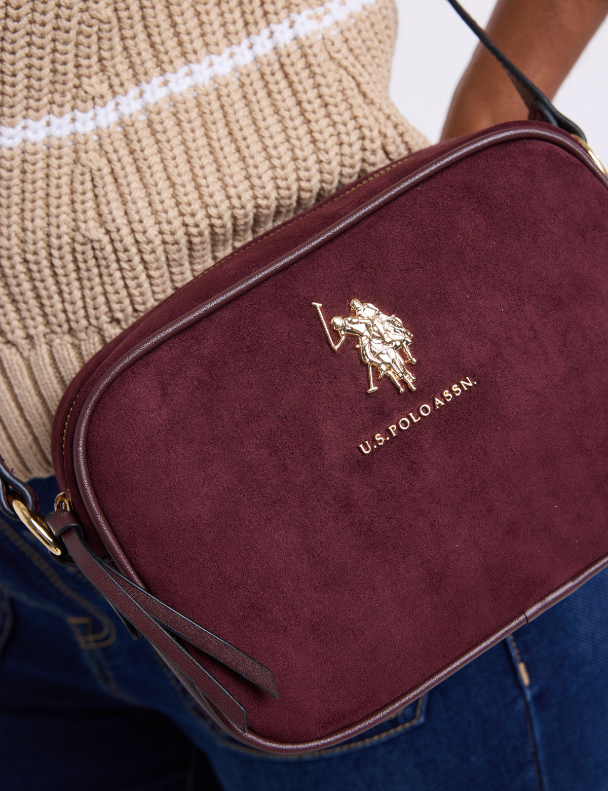 SUEDE CROSSBODY BAG