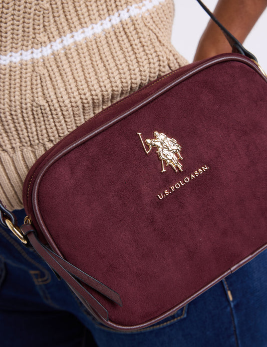 SUEDE CROSSBODY BAG
