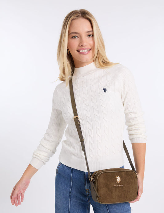 SUEDE CROSSBODY BAG