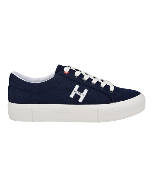 Aconia Lace Up Sneakers (Dark Blue)