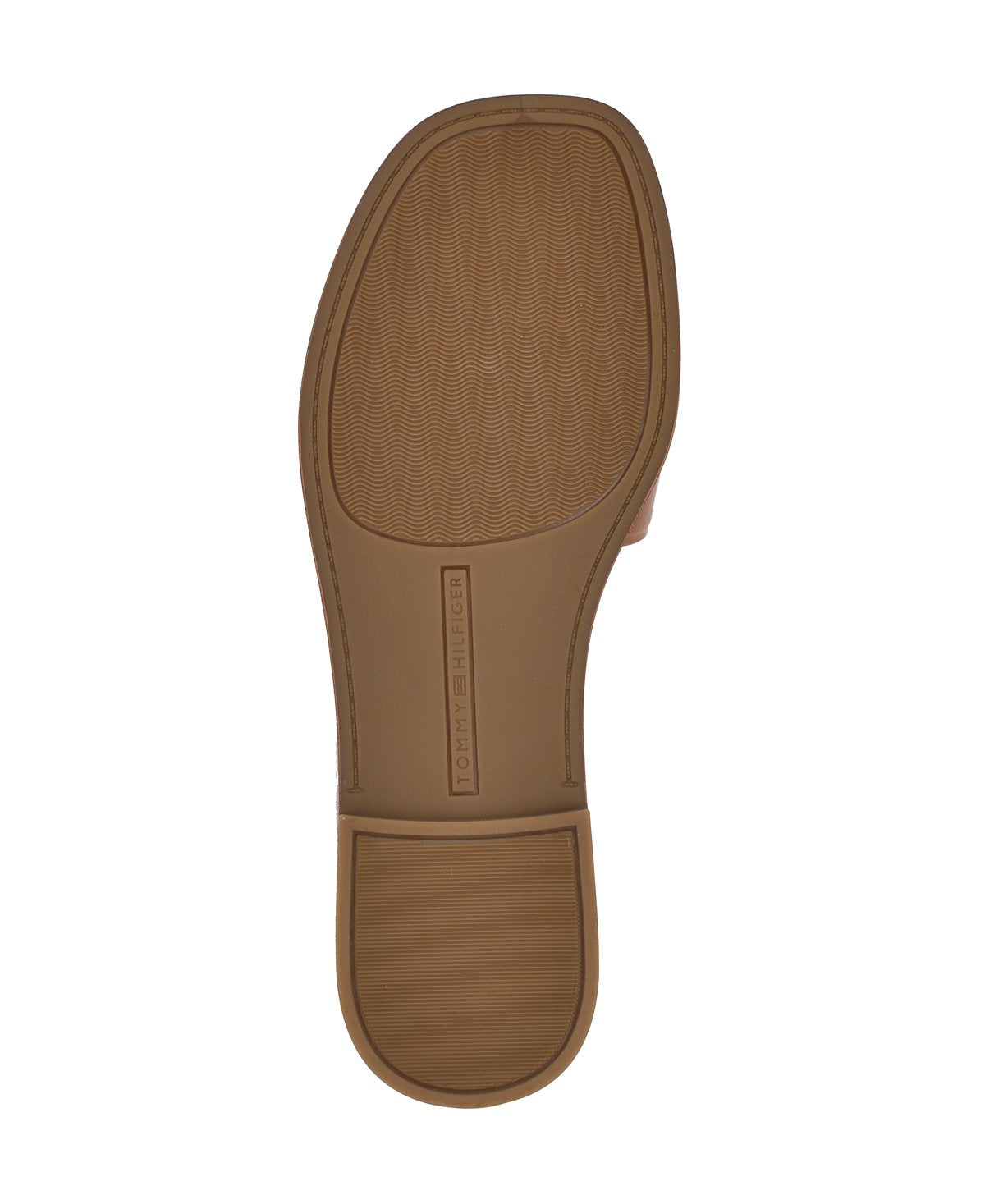 Terenz Logo Strap Flat Slide Sandals (Cognac)