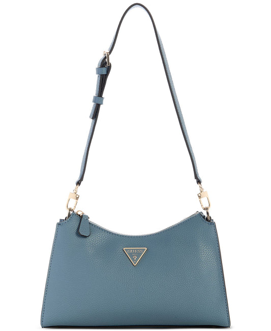 Micaela Top-Zip Shoulder Bag (Slate)