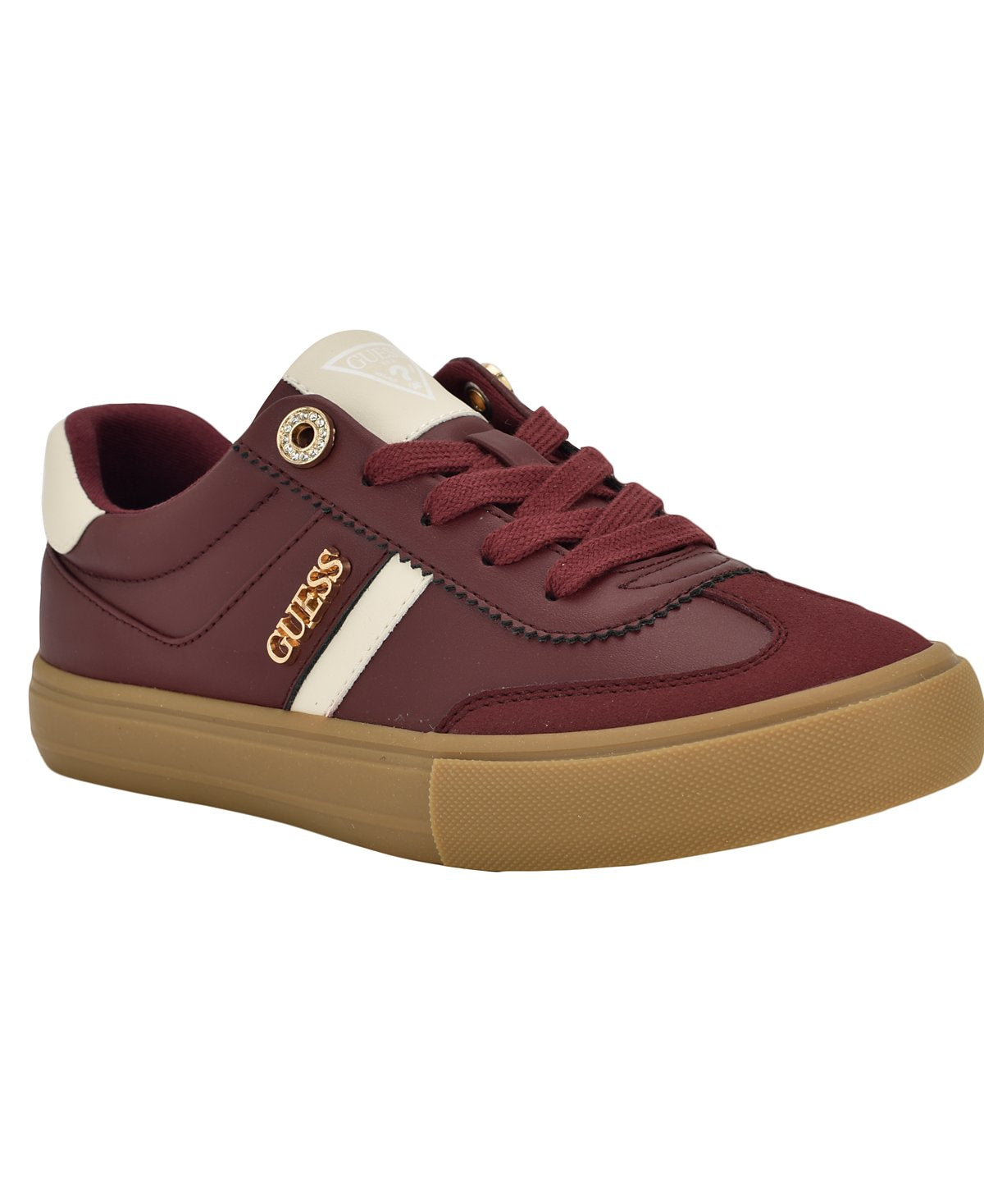 Loui Lace-Up Sneakers (Deep Red)