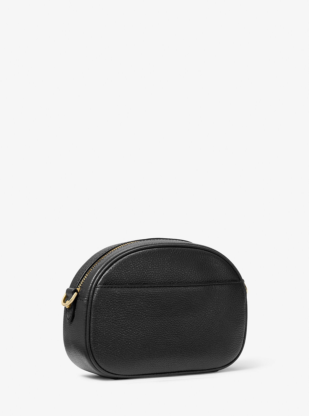 Jet Set Small Pebbled Leather Convertible Camera Bag (Black)
