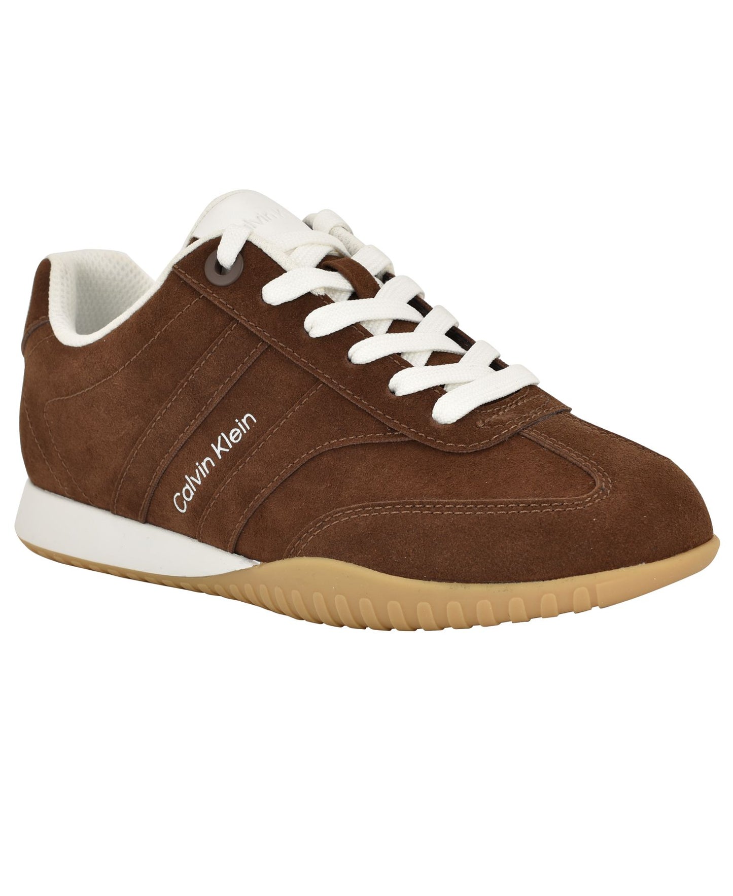 Hendrea Lace-Up Sneakers (Dark Brown Suede)