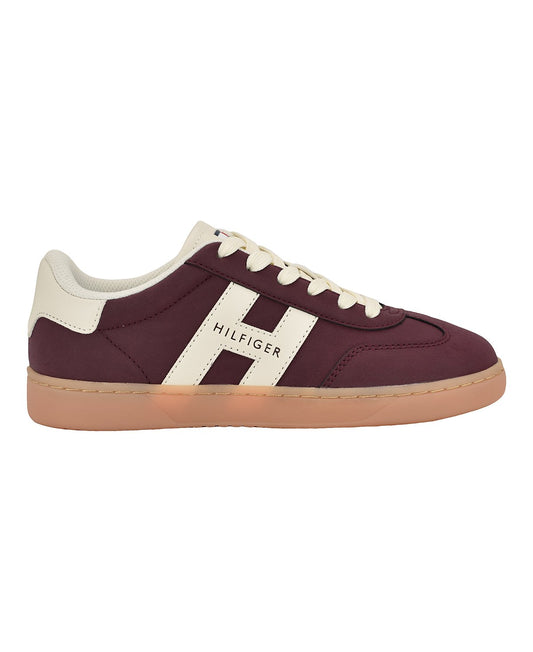 Maisie Lace-Up Sneakers (Dark Red)