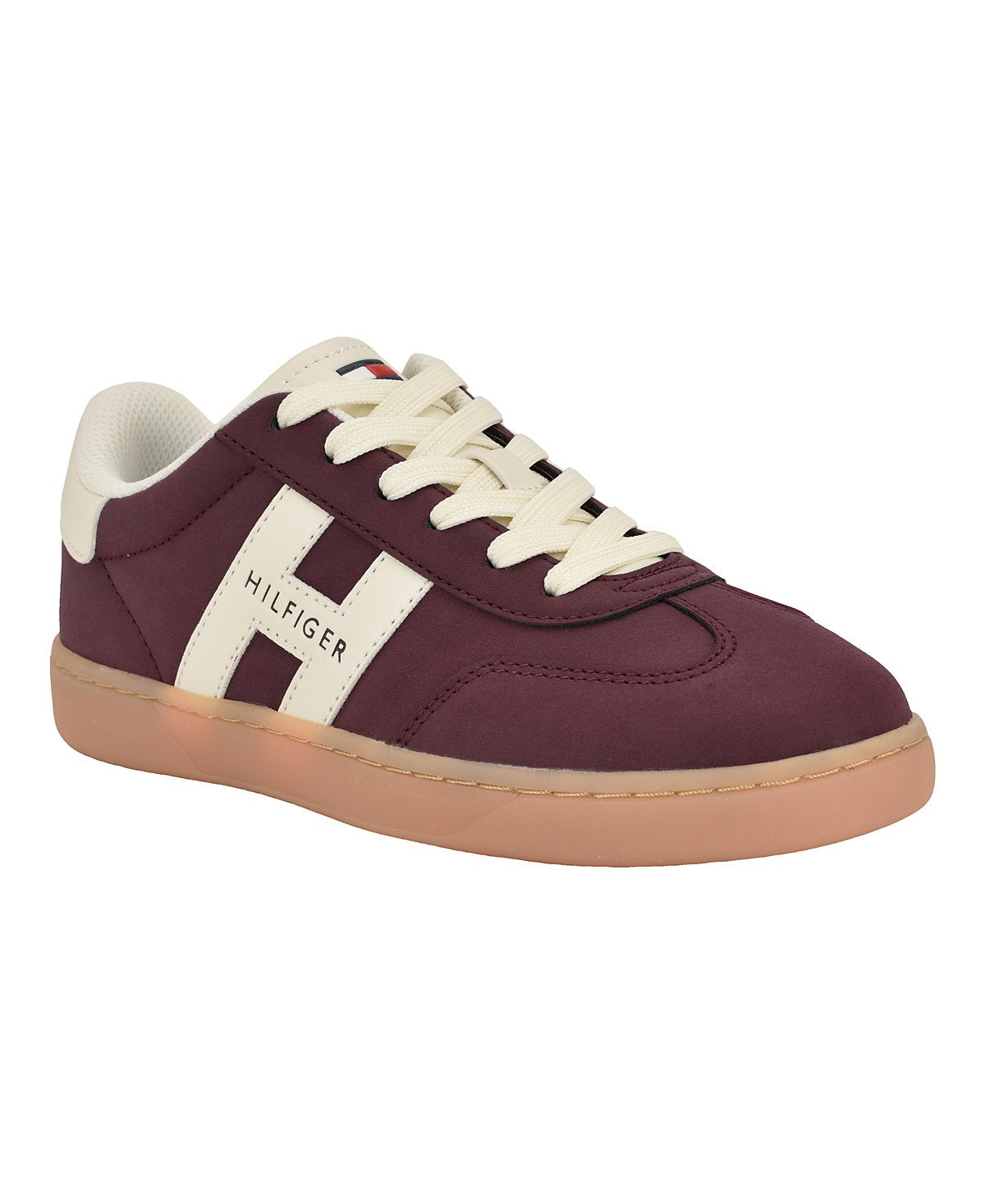 Maisie Lace-Up Sneakers (Dark Red)