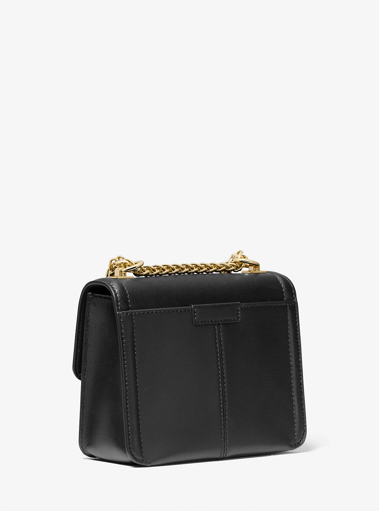 Sonia Small Leather Shoulder Bag (Black)