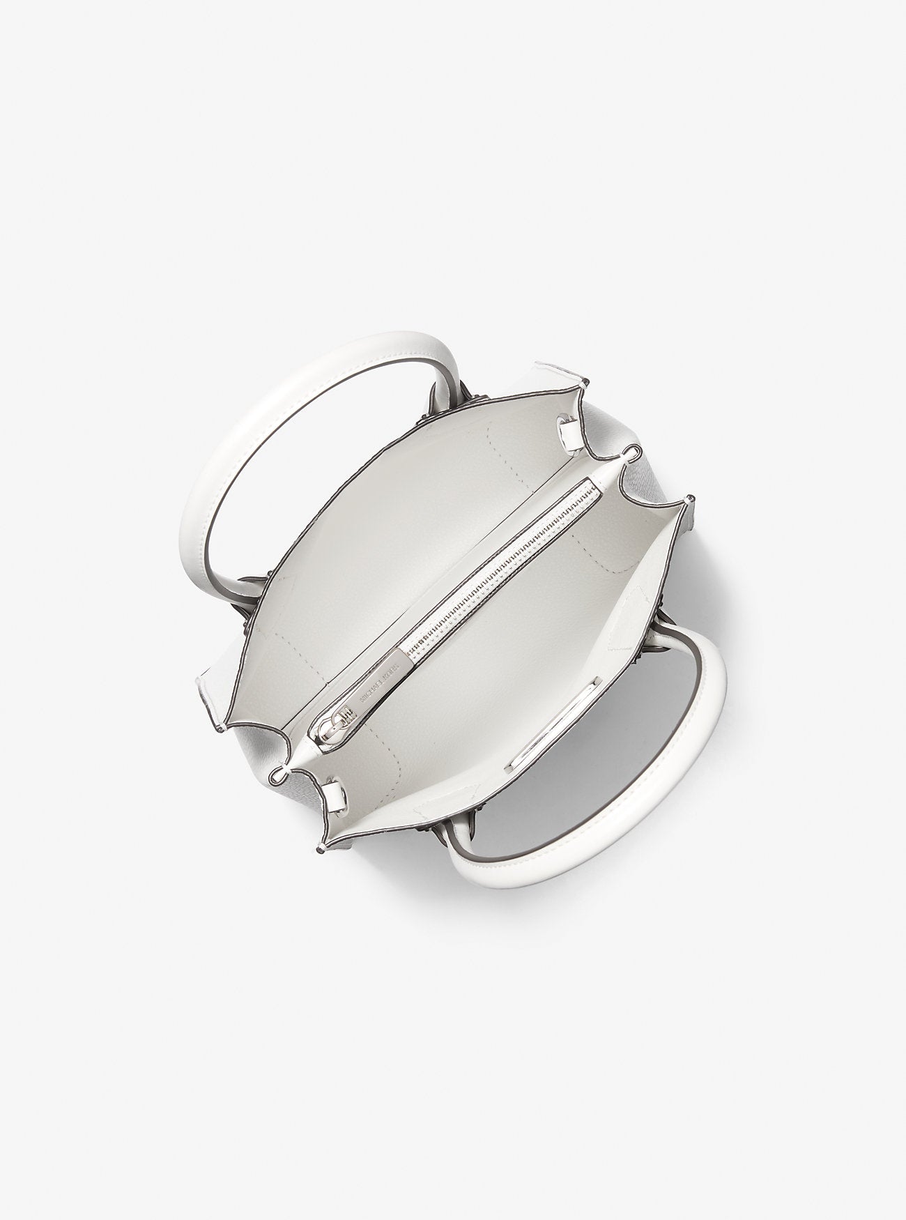 Mercer Medium Pebbled Leather Crossbody Bag (Optic White)