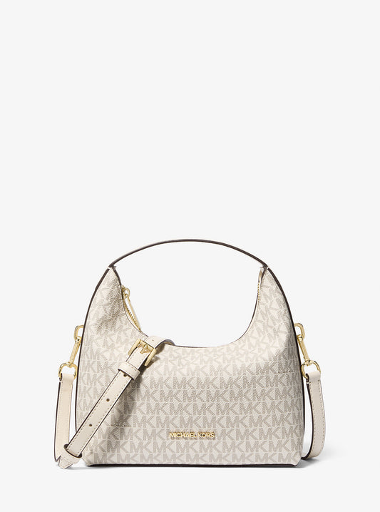 Ember Small Signature Logo Messenger Bag (Cream)