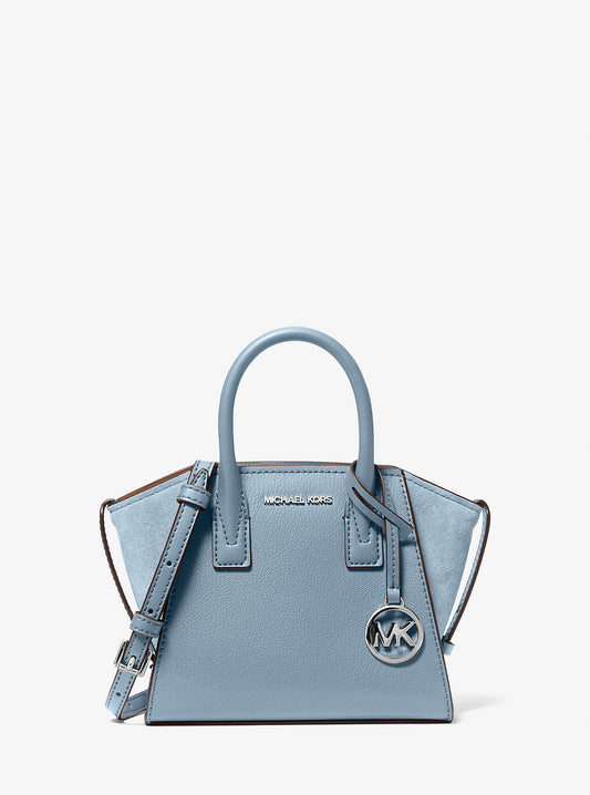 Avril Extra-Small Leather Satchel (Pale Blue)