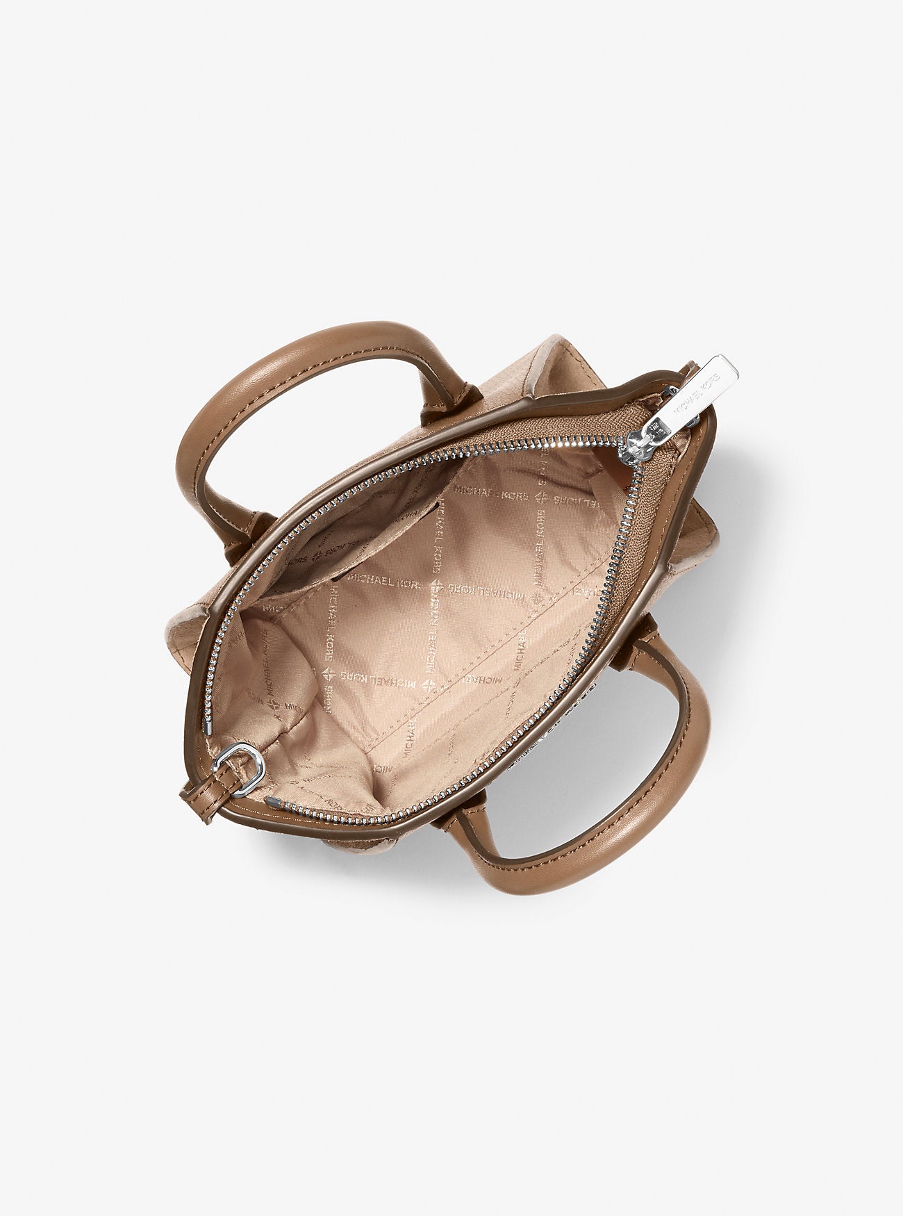 Avril Extra-Small Leather Satchel (Driftwood)