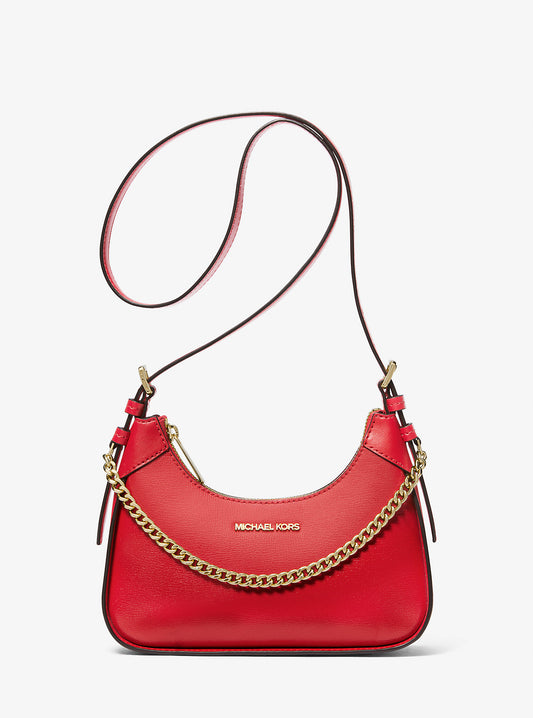 Wilma Small Leather Crossbody Bag (Red)