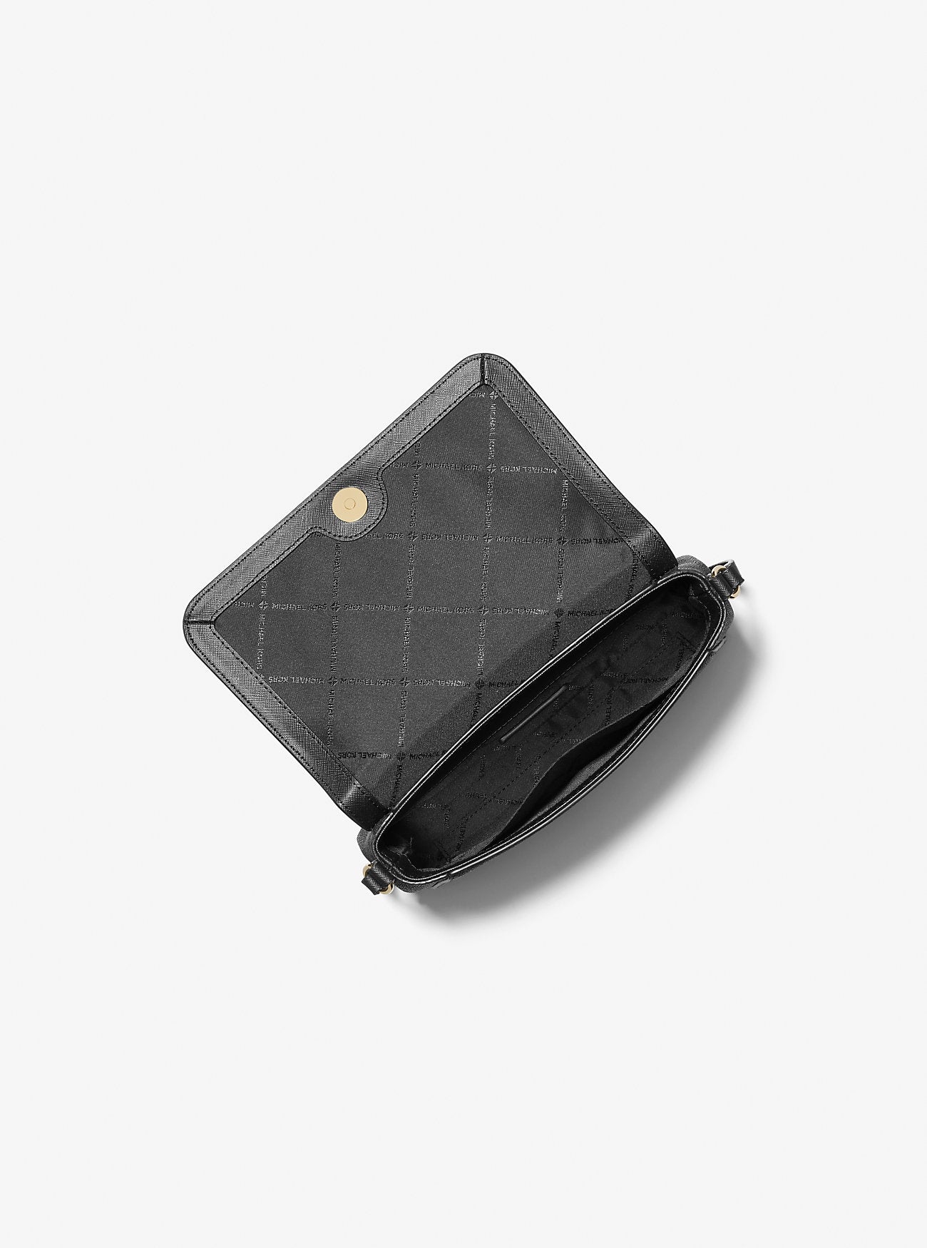 Medium Logo Convertible Crossbody Bag (Black)