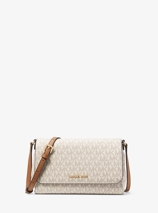 Medium Logo Convertible Crossbody Bag (Vanilla)