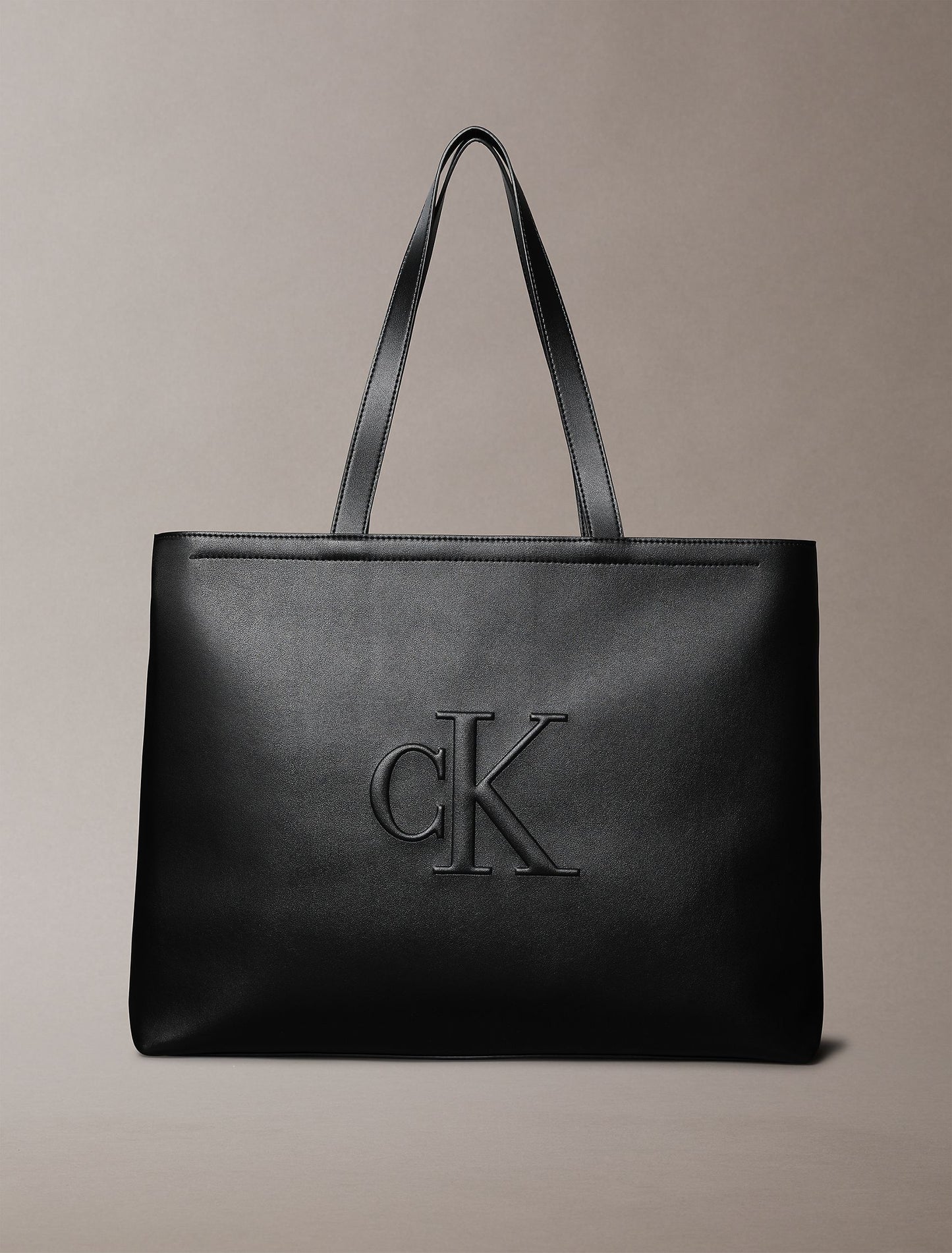 Sculpted Impression Slim Tote Bag (Black)