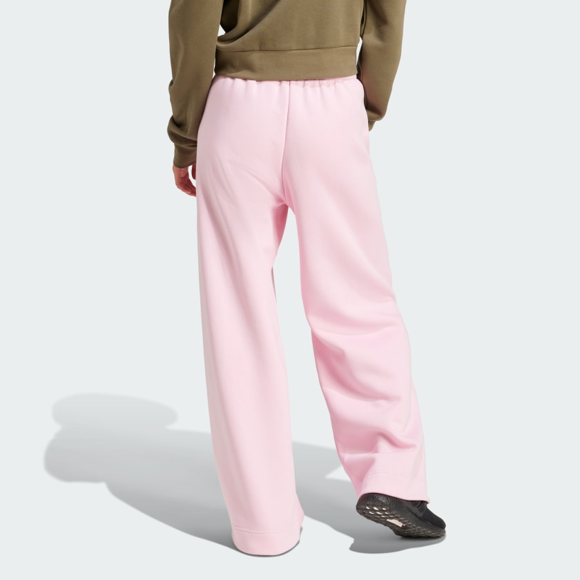 ALL SZN Fleece Loose Wide-Leg Pants (True Pink)