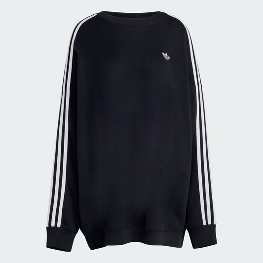3 Stripes Oversized Adilenium Crew Sweater (Black)