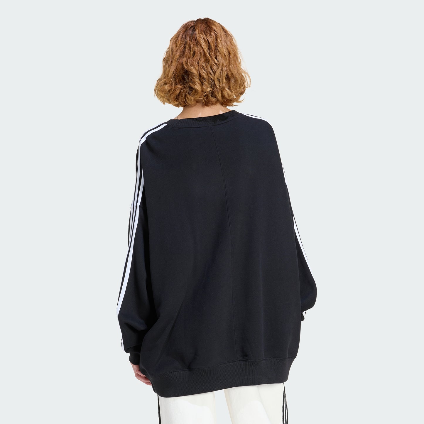 3 Stripes Oversized Adilenium Crew Sweater (Black)