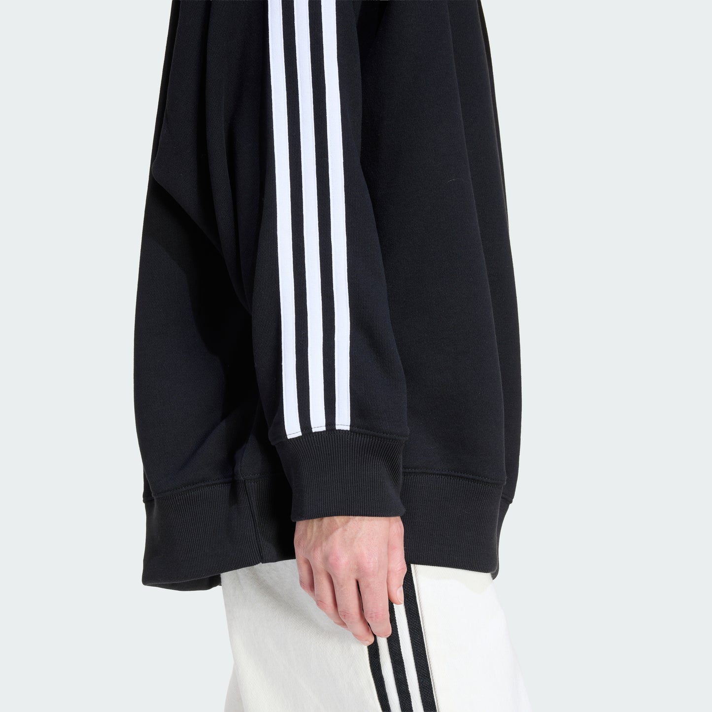 3 Stripes Oversized Adilenium Crew Sweater (Black)