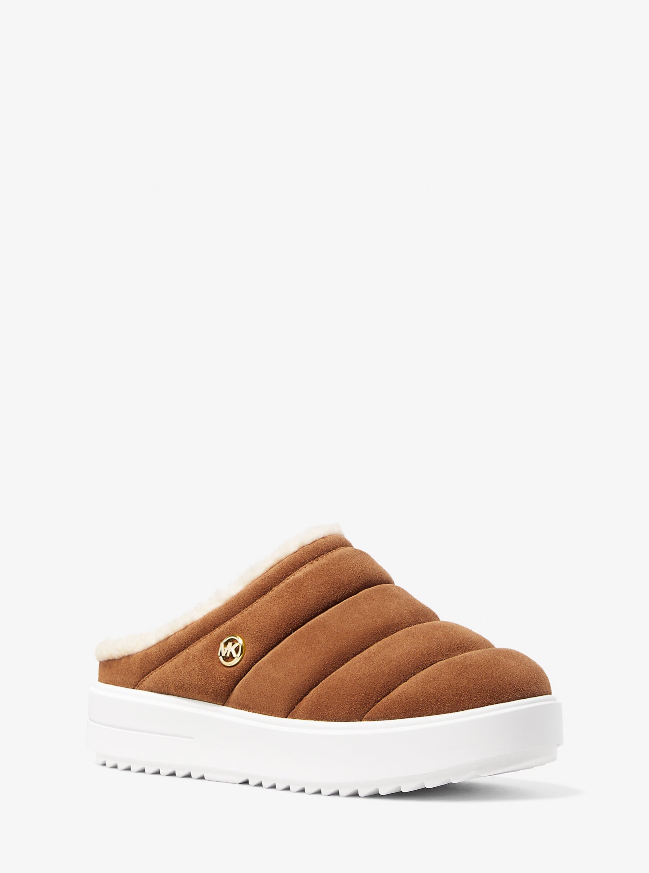 Emmett Quilted Suede Sneaker Mule (Luggage)