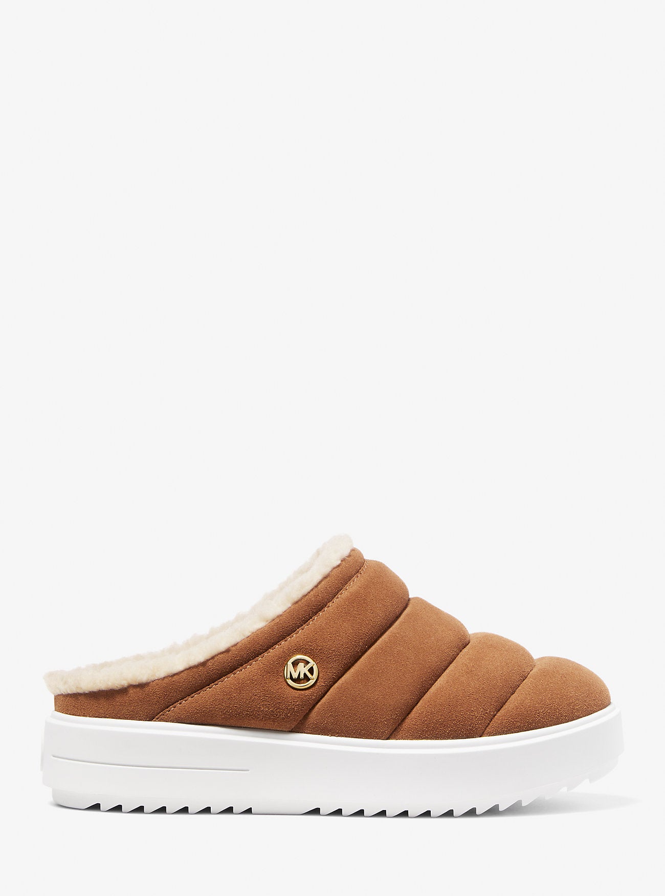 Emmett Quilted Suede Sneaker Mule (Luggage)