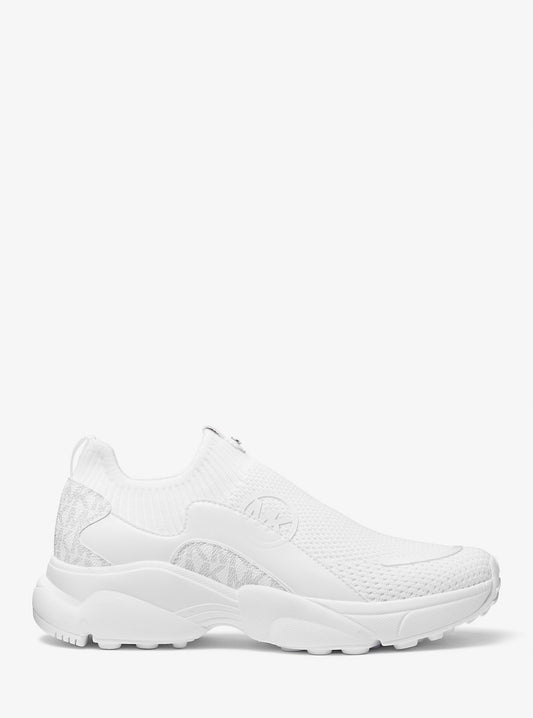 Sami Stretch Knit Trainer (White)
