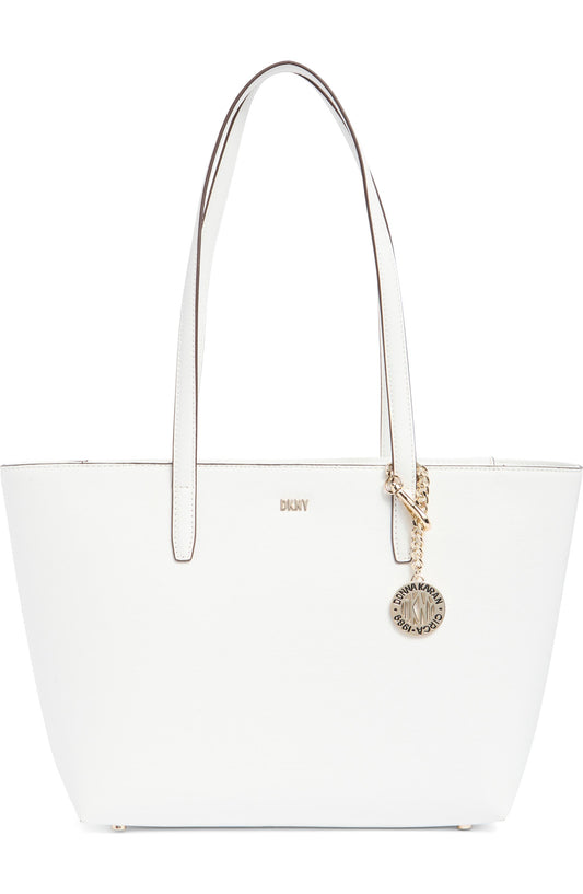 Bryant Medium Zip Tote (Optic White)