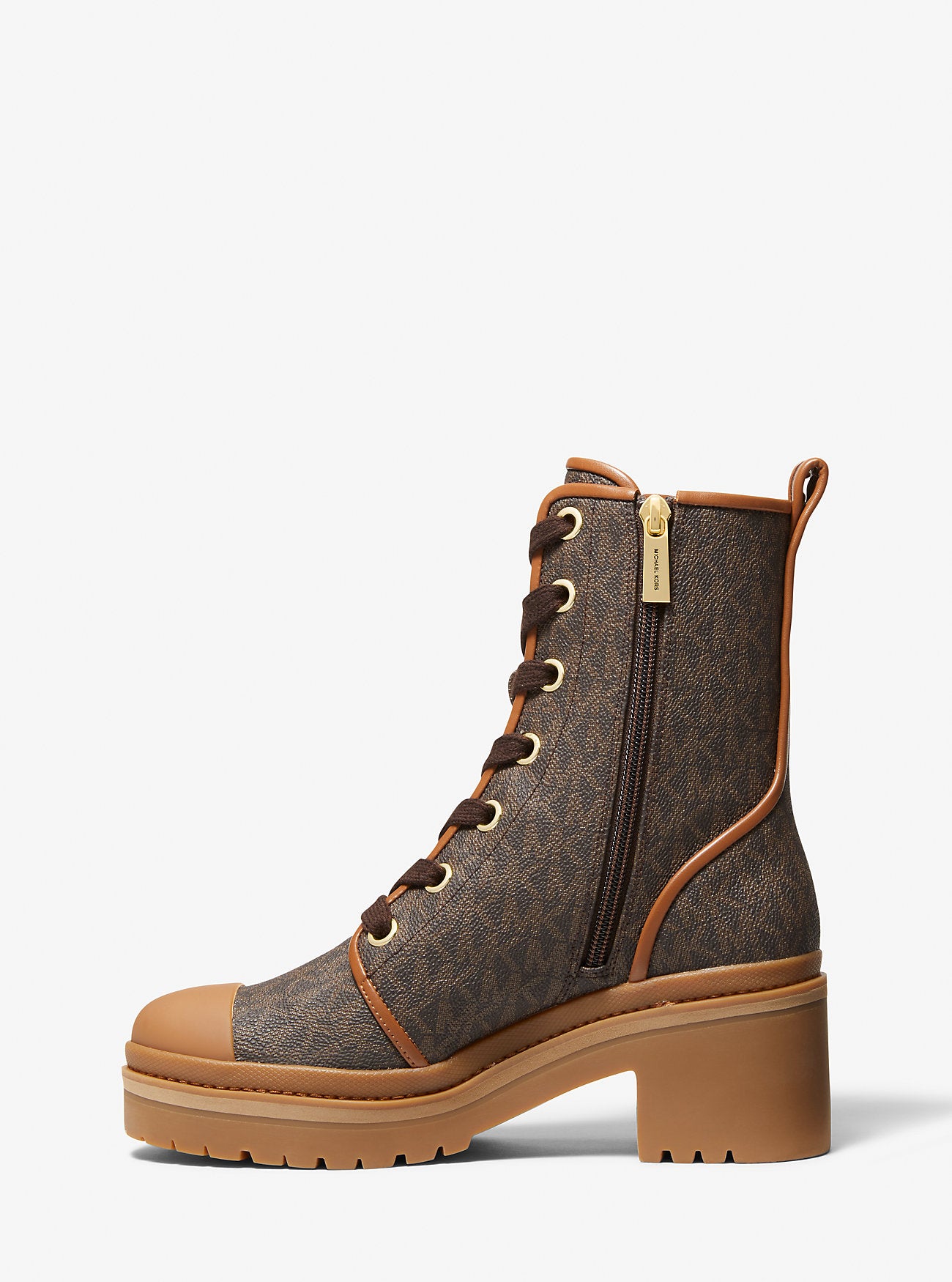 Corey Logo Combat Boot (Brown)