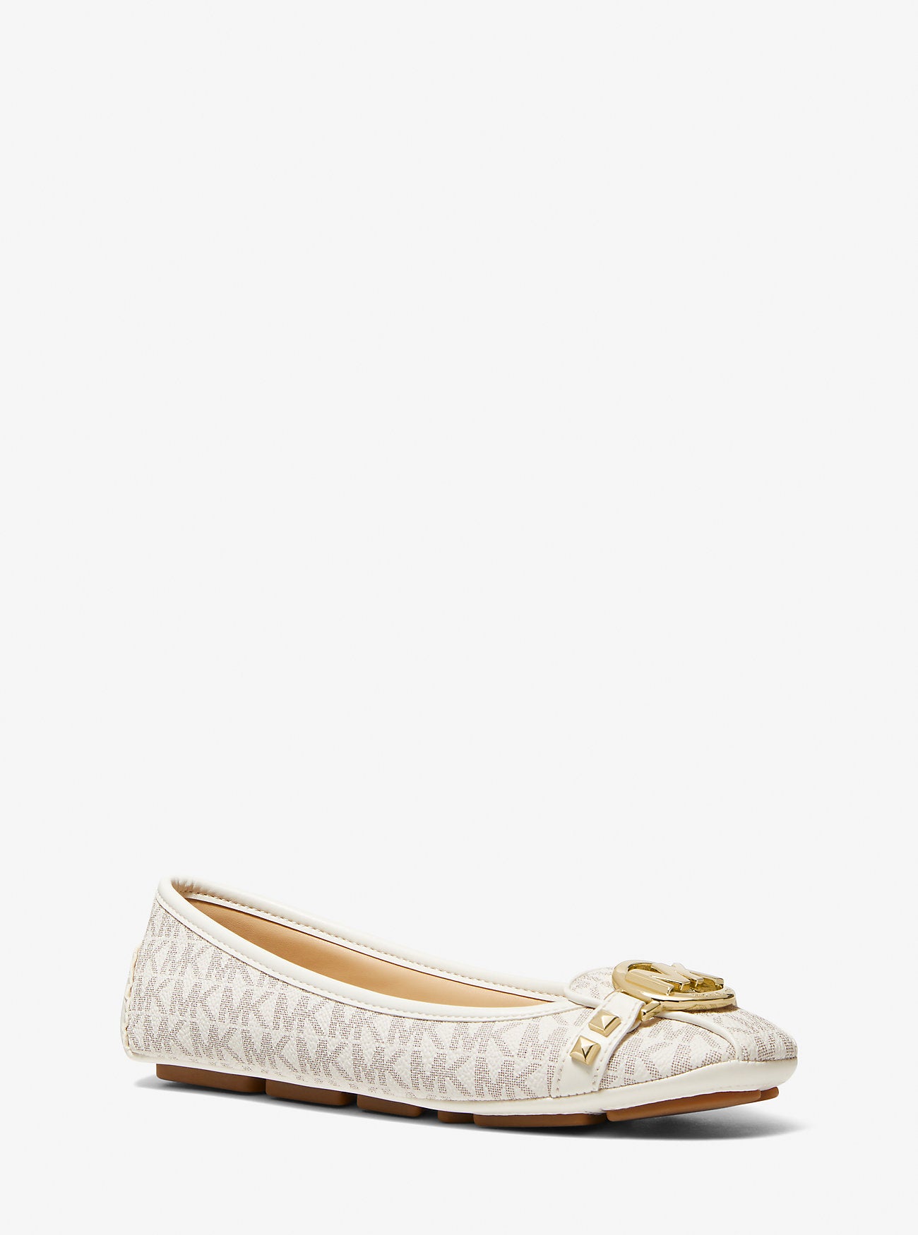 Fulton Studded Logo Moccasin (Vanilla)