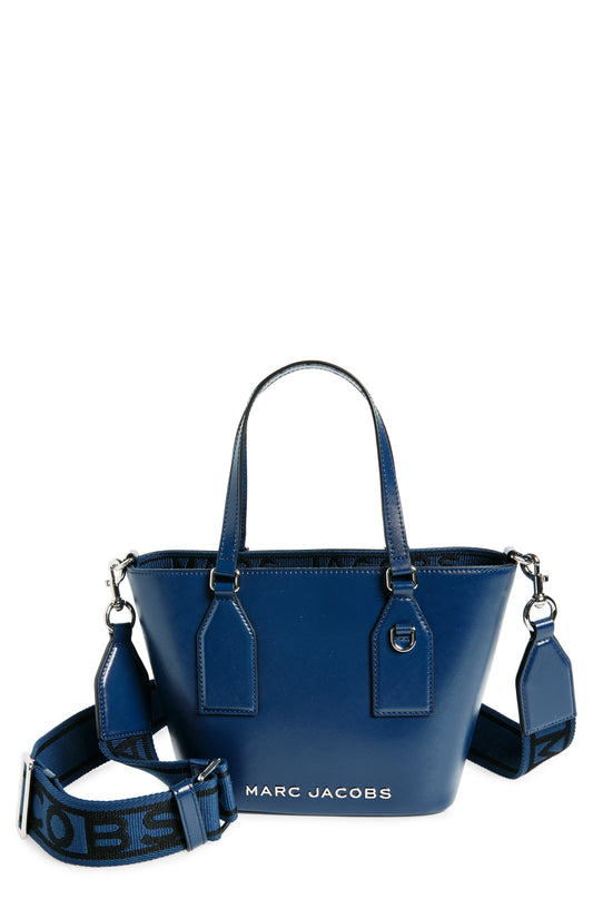 Trademarc Small Tote Satchel (Blue)