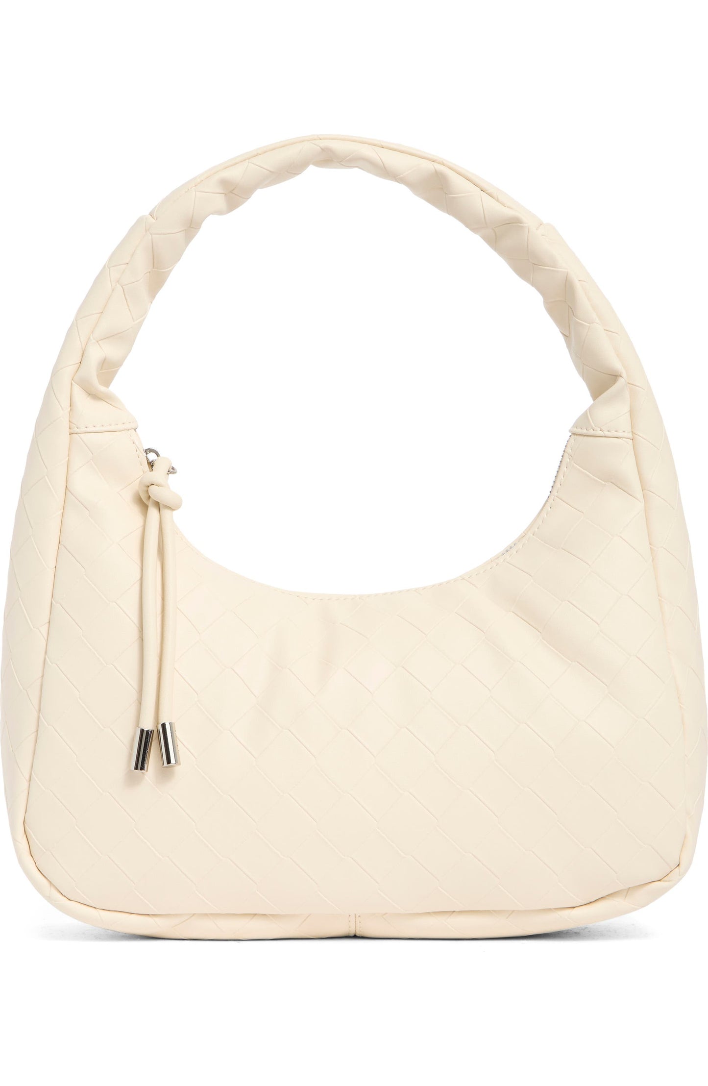 Embossed Shoulder Bag (Cream)